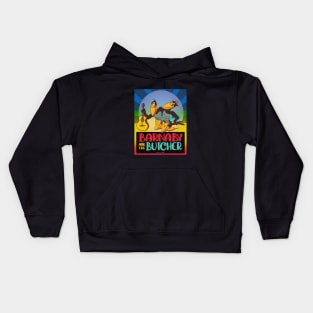 Barnaby and the Butcher (Heckle & Jeckle) Kids Hoodie